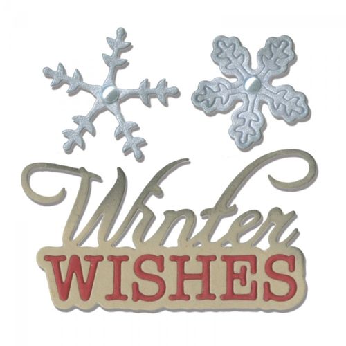 Thinlits phrase,WINTER WISHES & SNOWFLAKES by Jen Long